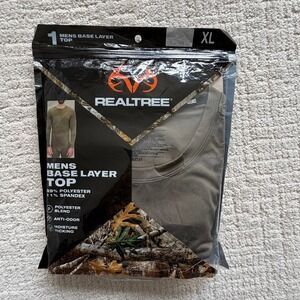 Realtree Base Layer Top Duffle Green Thermal Long Sleeve XL New in Package